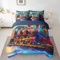 thumbnail image 2 of Erosebridal Steam Engine Train Bedding Full Size 7pcs, Transportation Theme Comforter Sets with Sheets, Reversible, 2 of 5