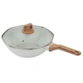 thumbnail image 1 of Frying Pan, Labor Saving Non Stick Large Capacity Aluminium Alloy Wok Pan  For Kitchen, 1 of 8