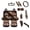 Bear Indian Western Native, variant on chaqlin Car Interior Accessories Full Set of 14 Universal Mexican Native Geometric Car Seat Covers with Steering Wheel Cover Gear Shift Handbrake Cover Coasters Mats Key Chain for Auto SUV Trucks