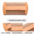 thumbnail image 4 of Peine Para Peinar Barba De Madera De Peral, Herramienta Para Dar Forma Al Bigote Con Diseño Doble Para El Cuidado Del Cabello, Peine De Madera Perfumada, 4 of 7