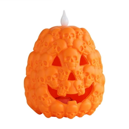 

Deals!!!Halloween Pumpkin With LED Lights Halloween Yard Props For Interior Exterior Decoration，Tablescape Decor Light Up Pumpkins Outdoor Decor Halloween Night Lamp Halloween decorations Orange
