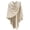 Barley Twist, variant on PULI Women's Cross Front Poncho Shawl Wrap, Soft Knit Cape Cardigan Wrap for Wedding, Formal, Evening and Travel, One Size
