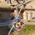 thumbnail image 3 of Patriotic Shetland Sheepdog Celebrates 4th of July Acrylic Keychain Sheltie Dog Lover Gifts Collar Charm Tag Keyring - 02009, 3 of 5
