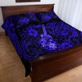 thumbnail image 5 of Hawaii Ukulele Duvet cover Polynesian Pattern Navy Blue Version LT01, 5 of 5