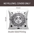 thumbnail image 2 of LALILO Throw Pillow Covers Vintage Elegant Work Sun Moon Sacred Cushion Cover 18" x 18", 2 Pack, 2 of 6