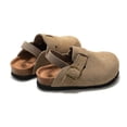 thumbnail image 2 of Kids' Cork Sandals with Genuine Leather Unisex Beach Sandals for Boys & Girls, 2 of 11