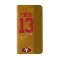 thumbnail image 2 of Keyscaper Brock Purdy Brown San Francisco 49ers Folio iPhone Case, 2 of 7