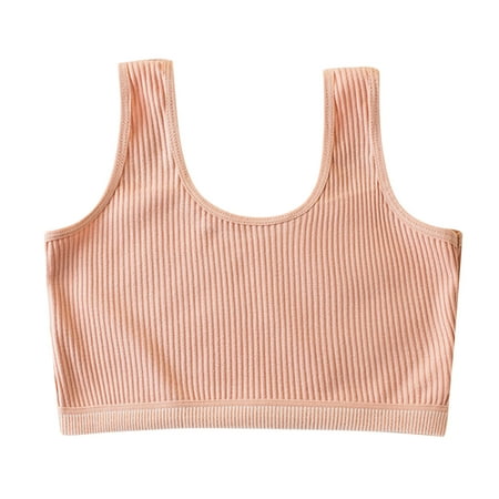 

TZNBGO Women s Sports Bras Everyday Bras for Women Kids Girls Underwear Cotton Bra Vest Children Underclothes Sport Undies Clothes (9-16t) Developmental Primary School Students Vest High Sch a6074