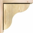 thumbnail image 3 of 6"W x 12"D x 12"H Carmel Rough Sawn Corbel w/Backplate, Douglas Fir, 3 of 9