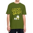 thumbnail image 2 of Camisetas para hombre y mujer, Peanuts, Charlie Brown, Good Grief, Snoopy, 100 % algodón, camisetas de manga corta, camisetas de cuello redondo, regalo de cumpleaños, 2 of 5