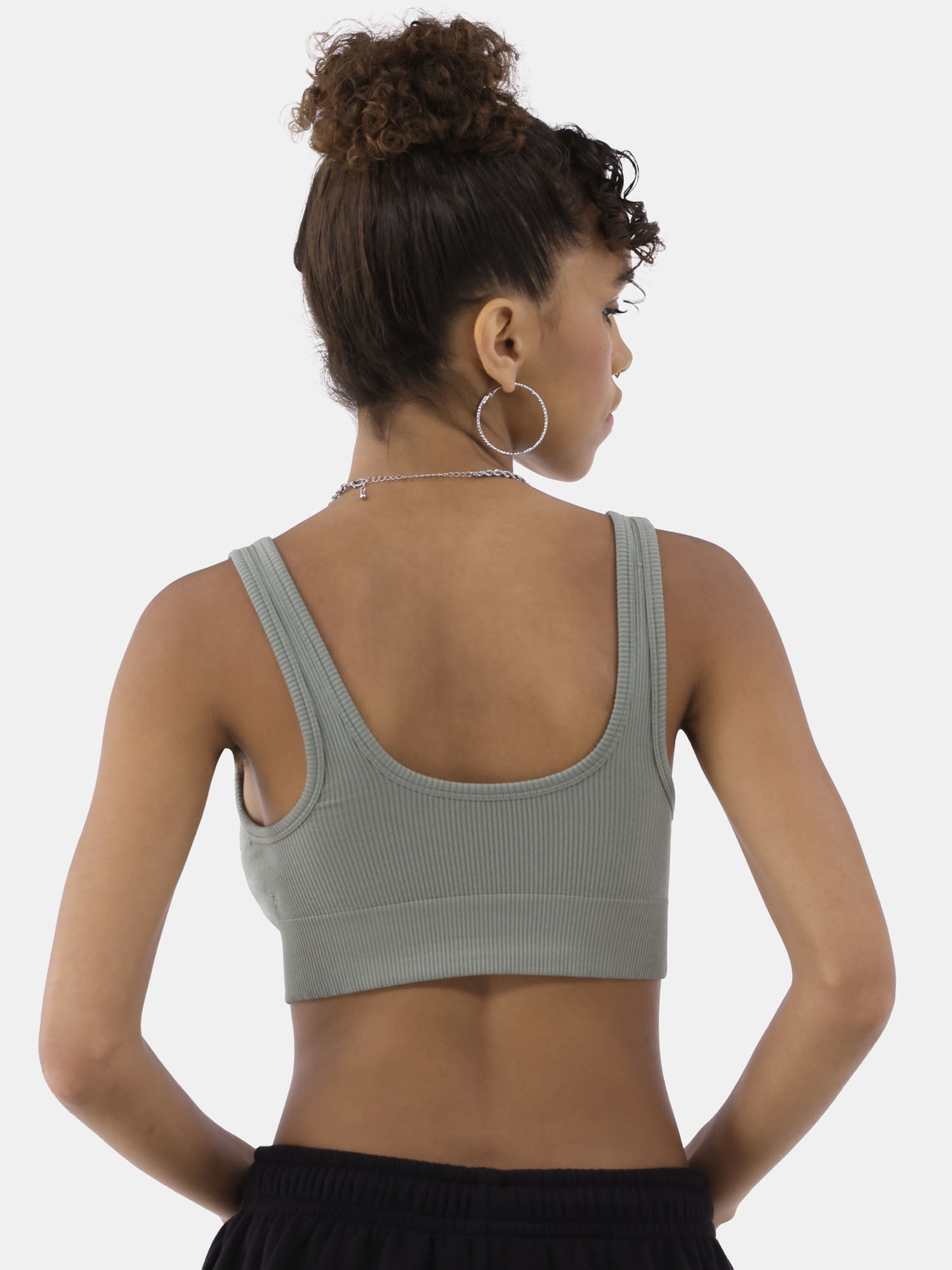 No Boundaries Women's Double Scoop Seamless Bra, Sizes XS-XXXL