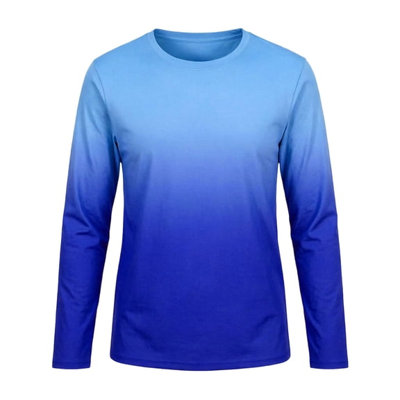 Kids Long Sleeve Rash Guard Sun Protection Ombre Swim Top Quick Dry SummerTop for Beach