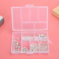 thumbnail image 4 of Kit para hacer pendientes, cuentas redondas, pendientes, alambres para orejas, ganchos para pendientes, accesorios de joyería, conjunto de plata, 4 of 5