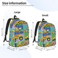 thumbnail image 4 of Daiia Construction Machinery Vintage Canvas Backpack for Men and Women ,Hiking Backpack,Travel Laptop Bag for School,Large Capacity Backpack, 4 of 8