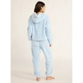 thumbnail image 5 of Joyspun Women's Embossed Plush Hoodie and Joggers Pajama Set, 2-Piece, Size XS-2X, 5 of 5