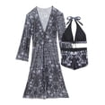 thumbnail image 6 of HUAXUN Plus Size Tankini Swimwear Y3k Swimsuit Vacation Modest Bathing Suits Full Coverage Adjustable Straps 3 Piece Swimsuits Floral Print Cami Tops, 6 of 8