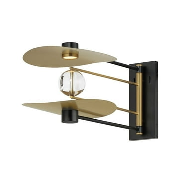 E24072-BKNAB-ET2 Lighting-Pearl - 10W 2 LED Wall Sconce In contemporary Style-11.75 Inches Tall and 11.75 Inches Wide