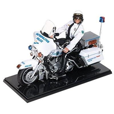 GI Joe Electra Guide Harley - Metropolitan Police Motorcycle with 12" GI Joe Police Officer Figure