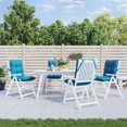 thumbnail image 1 of vidaXL Lowback Chair Cushions 4 pcs Light Blue Oxford Fabric, 1 of 5