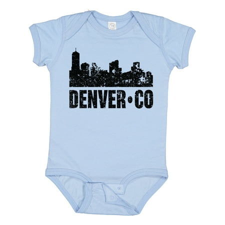 

Inktastic Denver Colorado Skyline Grunge Boys or Girls Baby Bodysuit