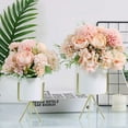 thumbnail image 4 of KIRIFLY Artificial Flowers, Fake Peony Silk Hydrangea Bouquet Decor Plastic Flower Arrangements Wedding Decoration Table Centerpieces(Light Pink), 4 of 6