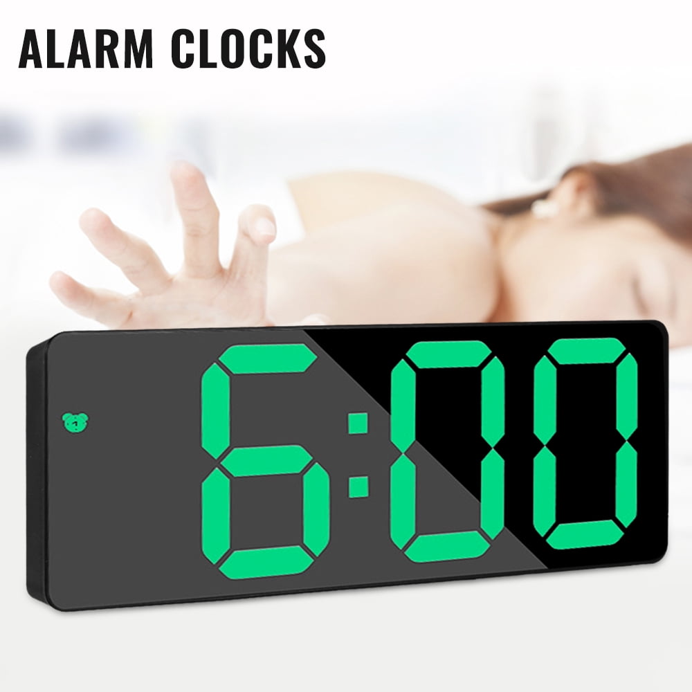 Gpoty Large Alarm Clock 6.2" LED Digital display Dual Alarm with USB