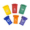 thumbnail image 1 of Nuanmu Bote de Basura de Juguete para niños, vehículos de Juguete de Empuje, Bote de Basura, 2 Estilos de 6 Colores, 1 of 5