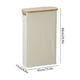 thumbnail image 3 of Cesta plegable para guardar papel higiénico con tapa | Portarrollos de papel higiénico de poliéster repelente al agua | Ventana transparente para una fácil visualización | Opciones en negro, blanco, 3 of 6