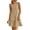 Brown, variant on Womens Summer Casual Fashion Loose Dresses Fashion Solid Casual Round-Neck Sleeveless Mini Dress Summer Spring Vacation Clothes