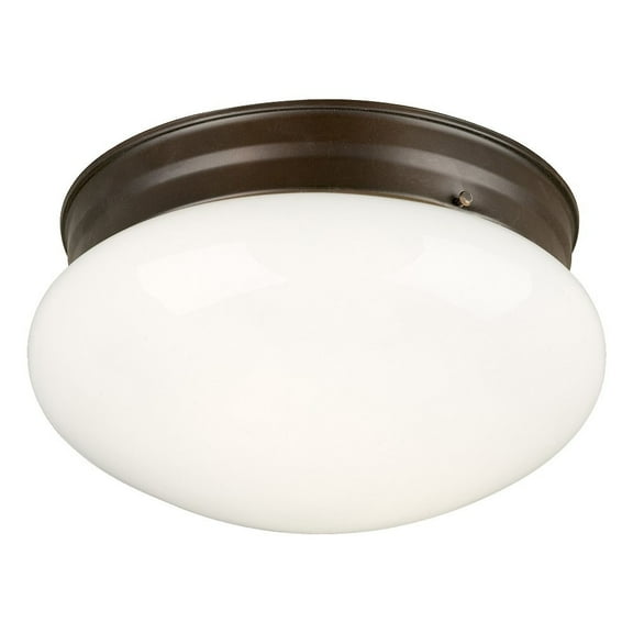 Forte Lighting 6003-02 2 Light 9-1/2" Wide Indoor Flush Mount Ceiling Fixture - Bronze