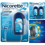 Free MyQuit Band + Nicorette Coated Nicotine Lozenge, 2 Mg, Ice Mint, 100 Ct