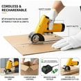 thumbnail image 2 of Rechargeable High-Speed Cardboard Cutter Cordless Electric Scissors,Card Board Cutter Tool, Fast Charging, Four Speed Settings Power Electric Scissors for Cardboard, Leather, 2 of 8