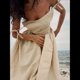 thumbnail image 4 of Vestido de Verano 2025 para Mujer, con Escote en V y Tirantes Finos, Sin Espalda, Sin Mangas, Informal, para Fiesta y Playa Albaricoque M, 4 of 9