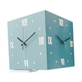 thumbnail image 2 of Reloj de pared de esquina para interiores y exteriores, creativo, vintage, decorativo, moderno. azul, 2 of 9