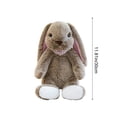 thumbnail image 3 of ToyKingdee Adorable Floppy Ear Bunny Plush with Decorative Bandana, Soft Cuddly Stuffed Animal for Kids and Gifting, 3 of 6