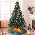 thumbnail image 7 of Sikiie Mango In The Rain 30-48 inches {designName} Print Christmas Tree Skirt Snowman Xmas Tree Skirt with Edge Christmas Decorations for Holiday Party-48", 7 of 7