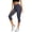 Grey, variant on XFeng.Women's Crisscross Back Sports Bra & High Waist Butt Lifting Shorts 27 Piece Yoga Set, Seamless Athletic Workout Outfit.Navy.M