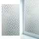 thumbnail image 5 of Película de privacidad para ventanas con patrón rómbico borroso, esmerilada, para baño y sala de estar, 100 x 45 cm, 5 of 7