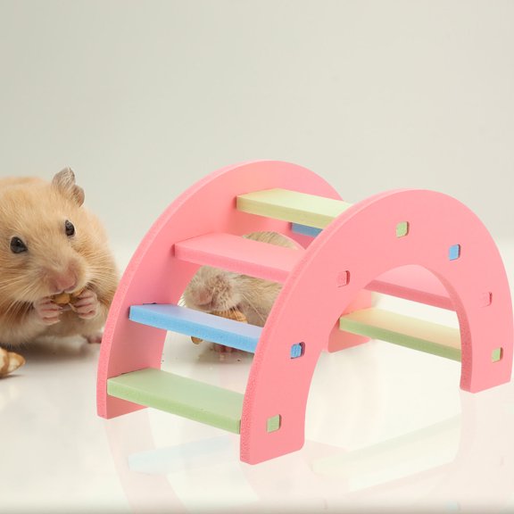 ETEREAUTY PVC Pet Climbing Bridge for Hamsters and Small Animals - Cage Accessory for Small Pets