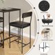 thumbnail image 5 of Garvee Juego de Comedor Alto 3 Piezas para 2 con Estante de 3 Niveles – Estilo Industrial, 5 of 8