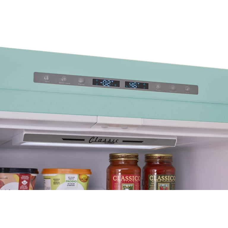 UNIQUE Classic Retro 17.7-cu ft Counter-depth Bottom-Freezer Refrigerator  with Ice Maker (Ocean Mist Turquoise) ENERGY STAR in the Bottom-Freezer  Refrigerators department at