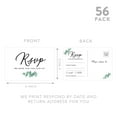 thumbnail image 5 of Koyal Wholesale 56-Pk RSVP Postcards for Wedding Minimal Eucalyptus Leaf Cardstock Response Reply Cards, "4 x 6", 5 of 5