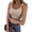 Beige, variant on Tank Top for Womens Summer 2026 Scoop Neck Sleeveless Ribbed Knit Workout Basic Tees Slim Fitted Cami Shirts White X-Large