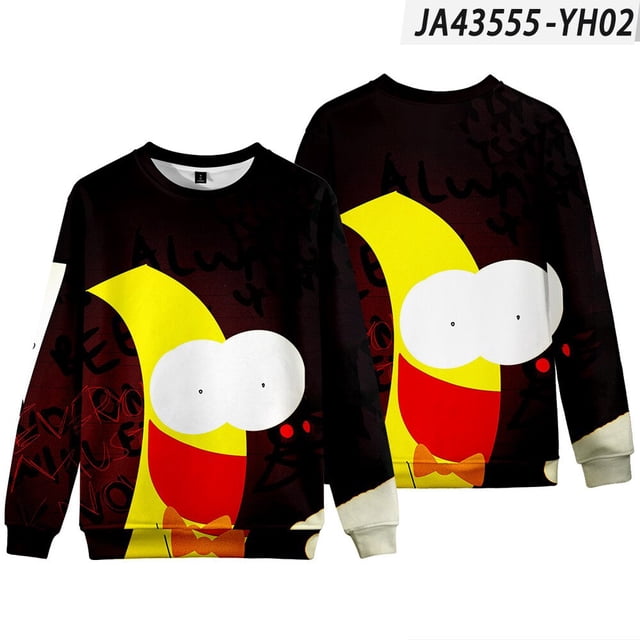 Roblox-suéter de cuello redondo de color claro para niños y adultos, chaqueta periférica, ropa de fondo, camisa de manga larga, deportes Casuales