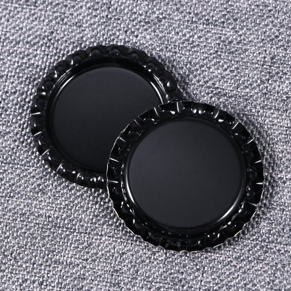 OULII 100Pcs Tinplate Bottle Crown Caps for Home Party Decorating Reusable Beverage Protective Cap