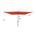 thumbnail image 3 of Kselythan 10x6.5FT Outdoor Patio Umbrella with LED, Rectangular Outdoor Market Umbrella with Crank and Push Button Tilt for Garden Backyard Pool Swimming Pool, 3 of 6