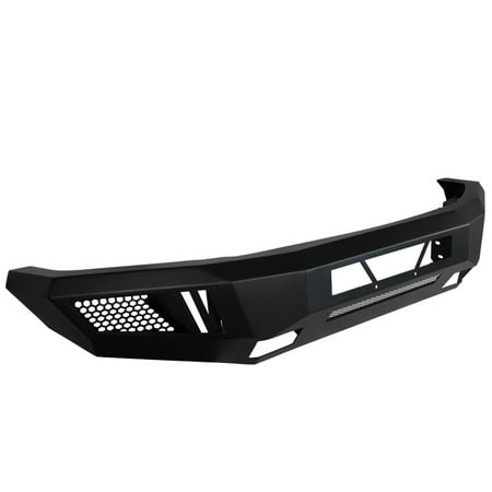Spec-D Tuning For 2009-2014 Ford F150 F-150 Pickup Truck Black Steel Front Guard Bumper Replacement 2009 2010 2011 2012 2013 2014
