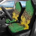 thumbnail image 2 of XYZCANDO Leopard Diagonal Pattern Front Seats Protector Soft Anti-Wear Car Front Seat Covers Interior car Front Seats, Waterproof Interior Accessories Truck Sedan, 2 of 10