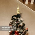 thumbnail image 4 of Gymnture christmas Christmas Tree Toppers Vintage Plastic Metallic Ornament Decorative Xmas Golden, 4 of 10