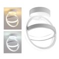 thumbnail image 3 of Lámpara LED de tejado moderna, lámpara colgante creativo para cocina, veranda, oficina, pasillo, pasillos, decoración, accesorio de iluminación D Blanco 3 colores, 3 of 9